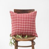 Linen Tales Lanena ukrasna jastučnica 40x40 cm Red Gingham – Cijene