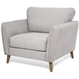 Scandic Svetlo siv fotelj iz rebrastega žameta Paris – | Shoptok.si