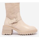 Resti Cream Women's Tedica Flat Heel Boots | ePonuda.com
