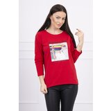 Kesi Blouse with Summer Girl print red Cijene
