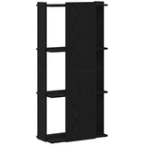  Regal za knjige s 3 razine crni 60x30x120 cm konstruirano drvo | shoptok.hr