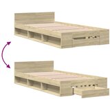  Okvir za krevet s ladicom boja hrasta 90x200 cm | shoptok.hr