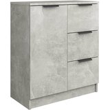 Maison Chic Komoda - Predalnik betonsko siva 60x30x70 cm konstruiran les, (21719138) Cene