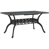  Vrtni stol crni 150 x 90 x 72 cm od lijevanog aluminija | shoptok.hr