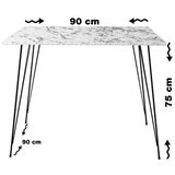 Hanah home Trpezarijski sto Sandalf Square, 90x75x90 cm, Hrast | Eponuda.ba
