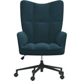  Stol za sproščanje moder žamet, (20957160) | Shoptok.si