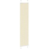  Plisirana zavjesa krem boje 50x200 cm Širina tkanine 49,4 cm Poliester | Shoptok.si