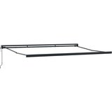Tenda na uvlačenje antracit-bijela 4,5x3 m tkanina i aluminij | Eponuda.com