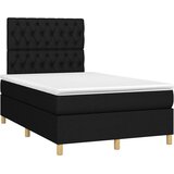 box spring s madracem LED crni 120 x 200 cm od tkanine | shoptok.hr
