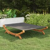vidaXL viseča mreža 165x188,5x46 cm trden ukrivljen les antracitna Cene