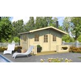 Male kuće Sauna kućica MODERNI PIHASAUNA 15 470 × 234 cm sa šindrom Cijene