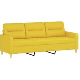  Trosjed s tabureom svjetložuti 180 cm od tkanine | shoptok.hr