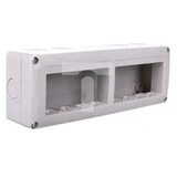 GEWISS GW27006 zaštićeno kućište za sistemske uređaje - horizontalno višestruko - 8 gang - modul 4k2 - ral 7035 grei - ip40 | Eponuda.com