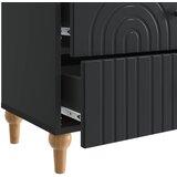  Noćni ormar s ladicama Crna 62 x 34,5 x 48 cm Konstruirano drvo | shoptok.hr