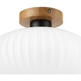  Plafonsko svetlo HARMA WOOD 1xE27/15W/230V hrast/belo, prečnik 30 cm | Eponuda.com