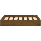  Dnevni ležaj smeđa boja meda 61,5x49x9 cm od masivne borovine | Shoptok.si