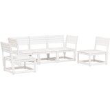  5-dijelni set vrtnih sofa bijeli od masivne borovine | shoptok.hr