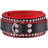 Dominate Me Leather Collar D35 Deluxe Black-Red Cijene