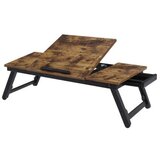 Songmics Miza za prijenosnik RUSTIC s ladicom rustikalna, LLD110B01 | shoptok.hr
