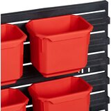  Stalak za kontejnere Crna i crvena 77,5 x 2 x 39 cm PP Slike