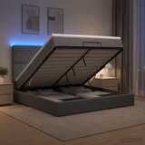  Krevet od pjene s madracem i LED-om Tamnosiva 140 x 190 cm | shoptok.hr