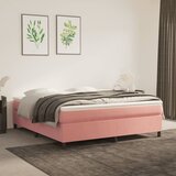 vidaXL Krevet s oprugama i madracem ružičasti 180x200 cm baršunasti Cijene