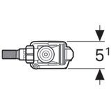 Geberit uljevni ventil impulsbasic333 3/8" mesing 136.700.00.3 | shoptok.hr