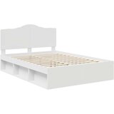  Krevetna konstrukcija Bijelo 150 x 200 cm Čvrsto borovo drvo | shoptok.hr