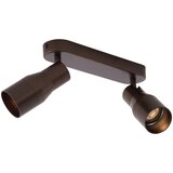 QAZQA Okrogel stropni reflektor temno bronaste barve GU10 50 mm 2-lučni - Stanley | Shoptok.si