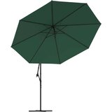  Konzolni suncobran s LED svjetlima i metalnom šipkom 350 cm | shoptok.hr