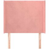  Vzglavje z ušesi roza 83x16x118/128 cm žamet, (20794303) | Shoptok.si