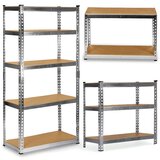Humberg metalna polica za odlaganje 183 x 90 x 40 cm HR-853 srebrna | shoptok.hr