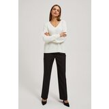 Marisse Pearl Beaded V-Neck Sweater | shoptok.hr