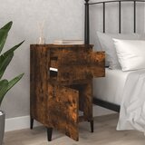  Noćni ormarići 2 kom boja dimljenog hrasta 40x35x70 cm | shoptok.hr