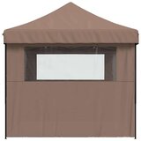 Šator za svadbe - šator za zabave Smeđa 292 x 440 x 315 cm Oxford tkanina - Smeđa s dvije bočne zidove Da | shoptok.hr