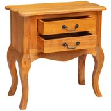  Bocni stol Prirodna 60 5 x 30 x 61 cm Čvrsto mahagonijsko drvo | shoptok.hr