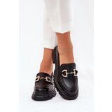 Boto Women's Eco Leather Moccasins With Gold Detail Black Ravalissea | Shoptok.si