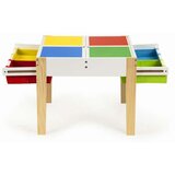 ECO TOYS EcoToys XKF002 set 2 stolice i stol za igranje s kockicama | shoptok.hr