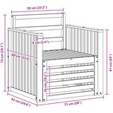  Set vanjskih sofa Čvrsto drvo akacije Bijela | shoptok.hr