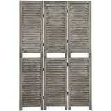 Furnova Paravan 3-delni siv 106,5x166 cm trden les, (21930044) | Shoptok.si