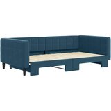 Dnevni krevet na razvlačenje plavi 100 x 200 cm baršunasti | Eponuda.com