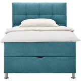Mömax Postelja Boxspring Oviedo, Turkizna, 120x200 | Shoptok.si