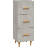 Maison Chic Komoda - Predalnik betonsko siva 34,5x34x90 cm konstruiran les, (21720312) | Shoptok.si