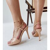 Gemre Pale Pink Patent High Heel Sandals Vappu | shoptok.hr