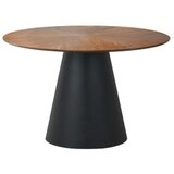  Stol ANGEL - MDF + prirodni furnir - hrast/crni | shoptok.hr