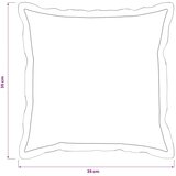  Presvlaka za jastuk 6 kom. HOUTEN Plava 35 x 35 cm - Dizajn s paspulom Plava 6 | shoptok.hr
