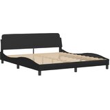  Krevet Viana s madracem crni 180 x 200 cm od umjetne kože | shoptok.hr