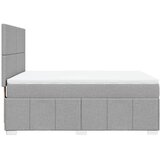  Krevet s oprugama i madracem svjetlosivi 140x190 cm od tkanine | shoptok.hr