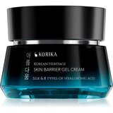 KORIKA Korean Heritage Silk & 8 Types of Hyaluronic Acid Skin Barrier Gel Cream vlažilna in pomirjujoča krema 50 ml u