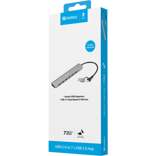  USB-C/A v 7 x USB 3.0 Hub | shoptok.hr